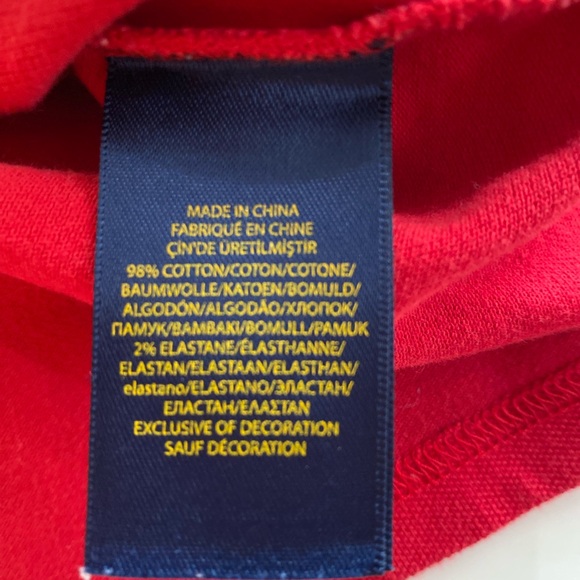 POLO Ralph Lauren 👕 The Iconic Mesh Polo Shirt👕 Large 12-14 red - Picture 2 of 4